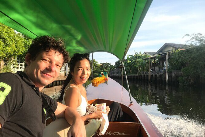3hr Sunset Canal Cruise & Stop at Biggest Buddha (fully guided) - Wutthakat stop: temple pier orientation and local context