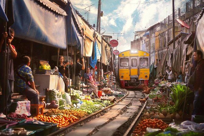 Amphawa Floating & Maeklong Railway Train Market (Small Group) - Wat Bang Kung: temple roots you can actually see