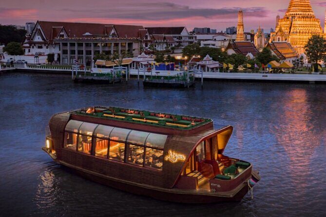 Apsara Luxury Dinner Cruise By Banyan Tree - A 4-course royal Thai menu served from the onboard kitchen