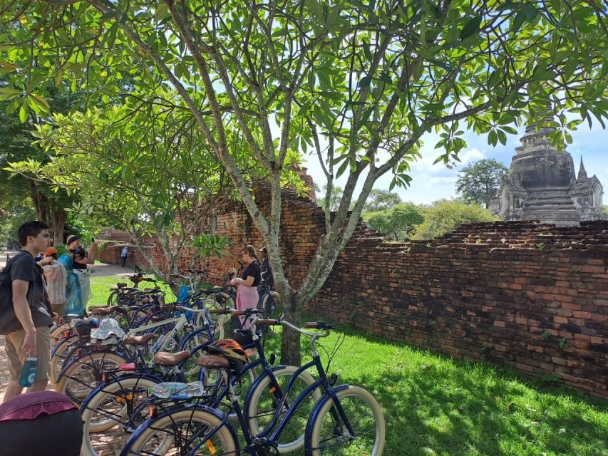 Ayutthaya City and Historical Park Bike Tour - Along the river for palm-leaf mobile craft