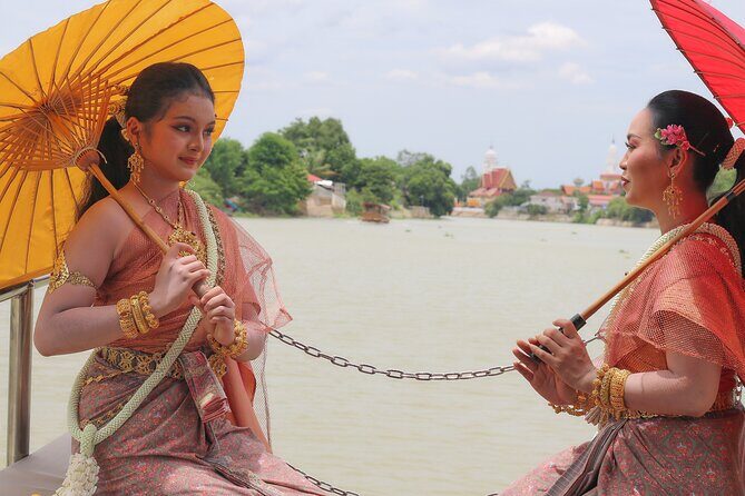 Ayutthaya Sunset Discovery, Boat Ride, Iconic Spots, Local Market - Wat Yai Chai Mongkol: the serene chedi and the reclining Buddha