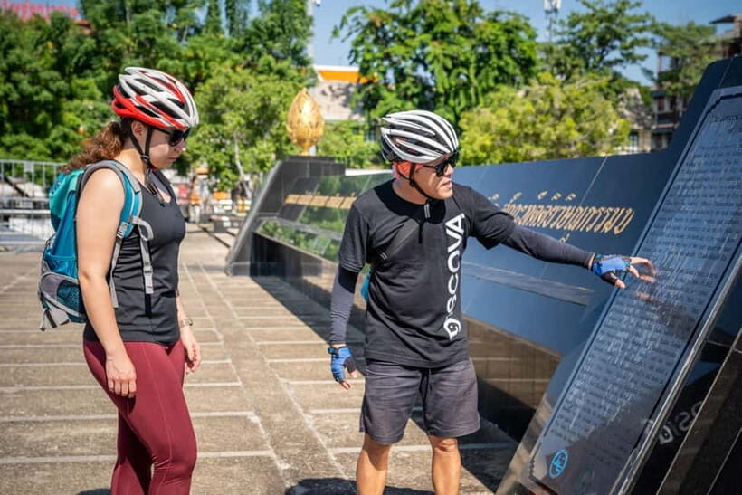 Bangkok: Backstreets and Historic Temples Bike Tour - Rama 8 Bridge and the Chao Phraya River edge