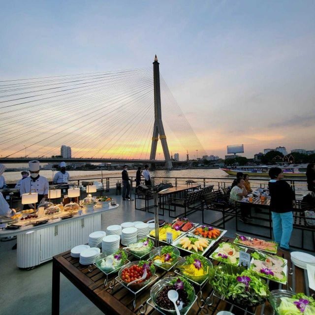 Bangkok: Calypso x White Orchid Cruise with Private Transfer - The Buffet Dinner: Halal, Seafood, and How to Handle It