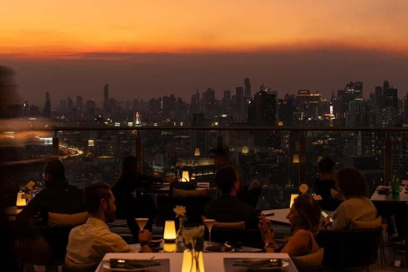 Bangkok: Cielo Sky Bar & Restaurant Rooftop - Menu focus: international and Thai fusion you can actually enjoy