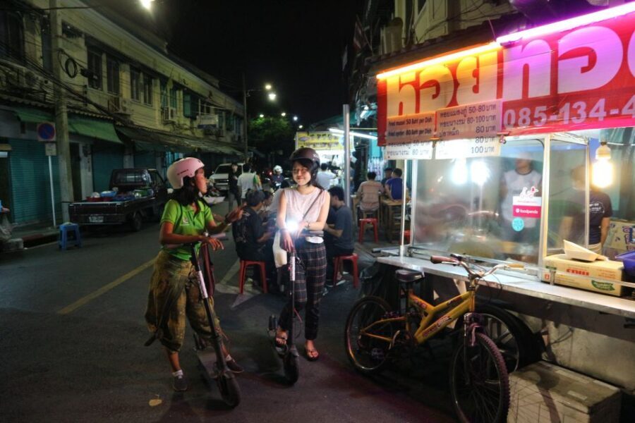 Bangkok: E-Scooter Night Tour with Local Street Food - Safety in Bangkok traffic: what you’re signing up for