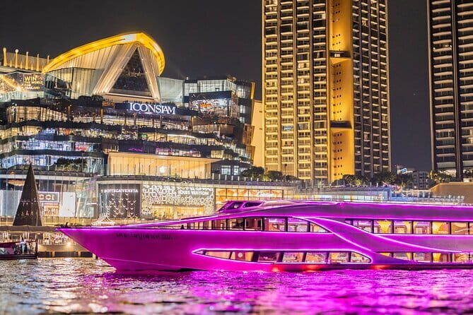 Bangkok Opulence Chao Phraya River Dinner Cruise from ICONSIAM - Timing on the river: 8:00 pm to a 2-hour loop