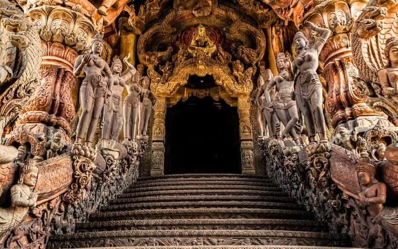 Bangkok: Pattaya Truth Sanctuary Guided Tour & Coral Island - Key highlights you’ll feel right away