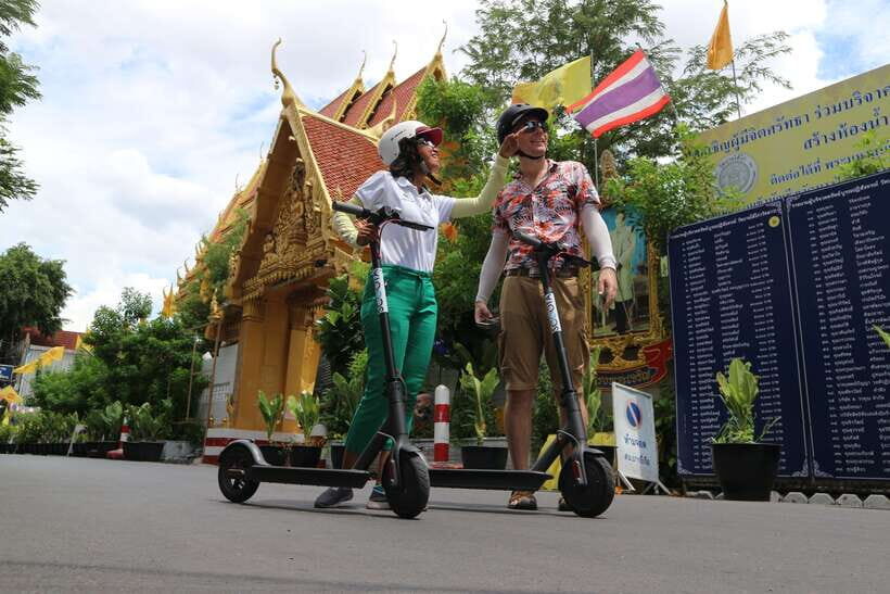Bangkok: Riverside E-Scooter Adventure with StreetFood Snack - Getting There: MRT to Soi 23 (Fastest Route)