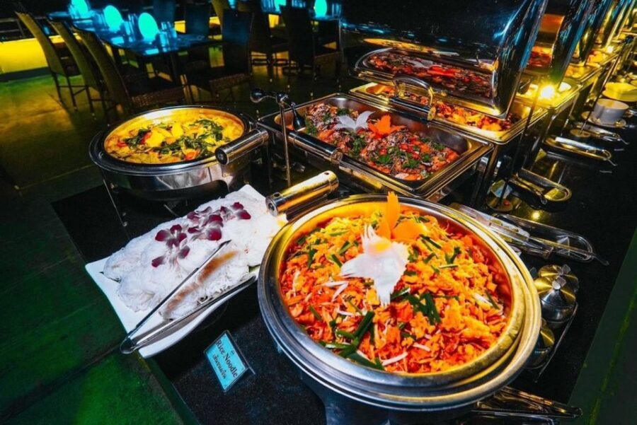 Bangkok: Royal Princess Chao Phraya Dinner Cruise - The Buffet Spread: Western, Japanese, Thai, and seafood