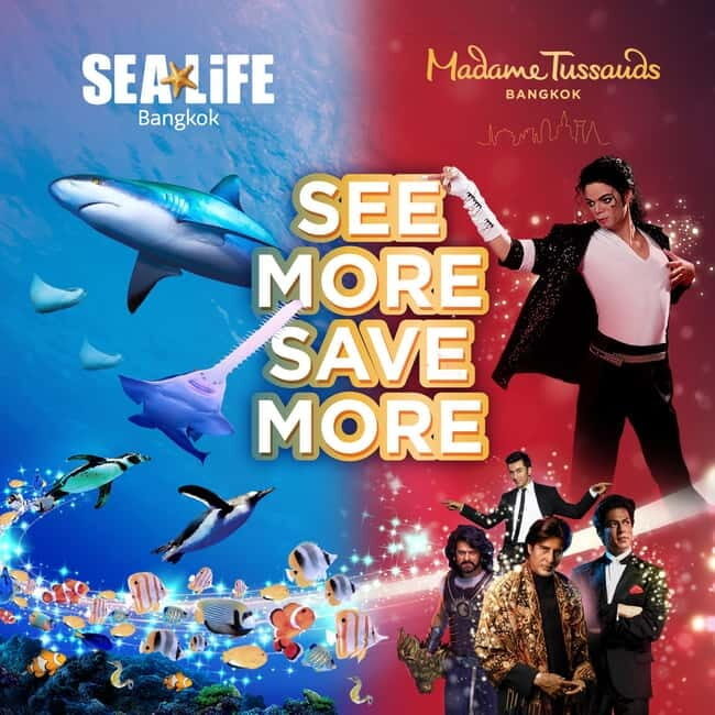 Bangkok: SEA LIFE Bangkok & Madame Tussauds Entry Ticket - Where to go: Siam Paragon vs Siam Discovery floors