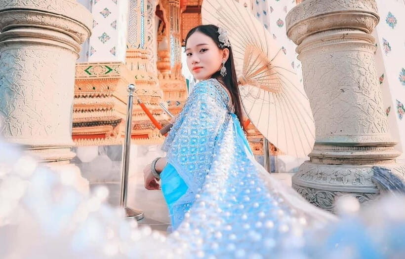 Bangkok: Thai Costume Rental + Hairdo, Makeup & Accessories - Temple Timing Near Wat Arun, Wat Pho, and the Grand Palace