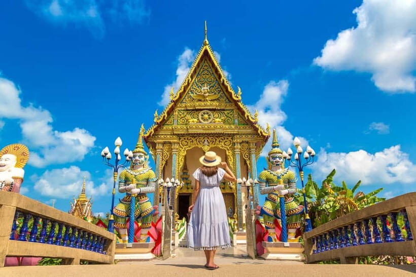 Bangkok Tuk-Tuk City Sightseeing Tour - Wat Pho Outside Views and Wat Arun Across the Water