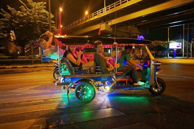 Bangkok Under the Night Lights by TUK-TUK (SHA Plus) - Meet at Saphan Taksin: a simple start with no hotel pickup