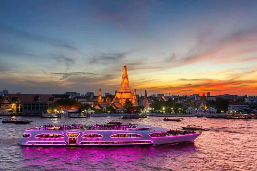 Bangkok: Wonderful Pearl Cruise with Optional Hotel Transfer - Welcome drink, onboard atmosphere, and where the best views come from