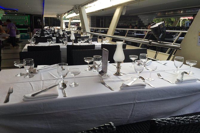 Chao Phraya River Dinner Cruise - Seating and sightlines: windows aren’t guaranteed