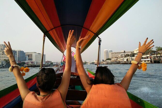 CHOB TUK TUK + Canal + Food Tasting - Marble Temple and Loha Prasat Photo Stops: Fast Hits of Big Names