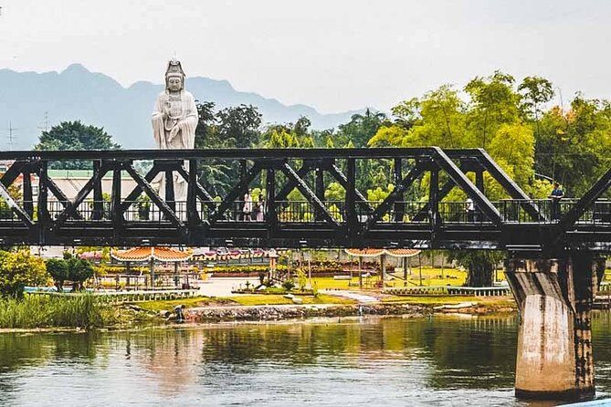 Erawan Waterfall and Elephant Care: Private Tour to Kanchanabur - Tham Kra Sae Bridge and the cave Buddha image: a small stop with real weight