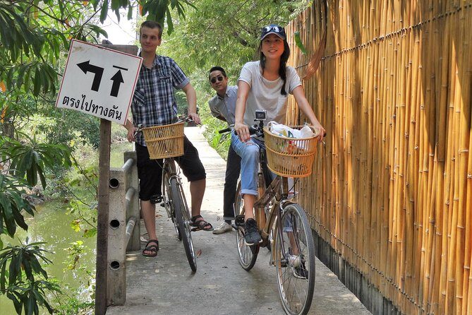 Family Bicycle Tour in the Green Oasis of Bangkok on Bamboo bikes - The biking itself: backstreets, fewer cars, and calmer pacing