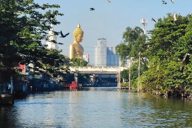 Hidden Bangkok: Local Canal & Artist Village by EV Boat - EV boat canal cruise from Wat Kalayanamit Pier