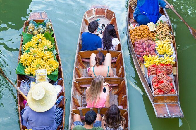 Iconic Markets: Damnoen & Train Market Explore - Traditional Long-Tail Boat: Optional, and Often the Best Angle