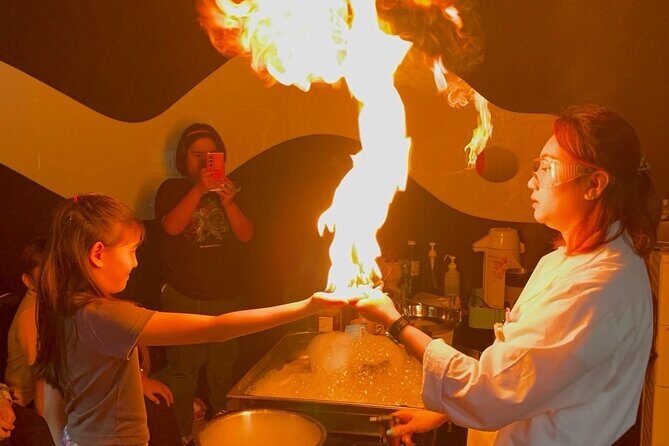 Interactive Amusement and Science theme park for all Ages - The 40-minute science show: the part with the biggest wow moments