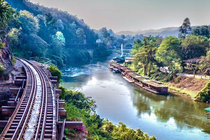 Kanchanaburi River Kwai & Death Railway Small Group tour - Tiger Cave Temple area and the Death Railway train-pass moment