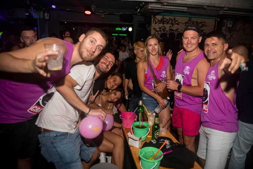 Mad Monkey Bangkok Pub Crawl - Midnight at Bucket Bar: finishing strong into the early hours