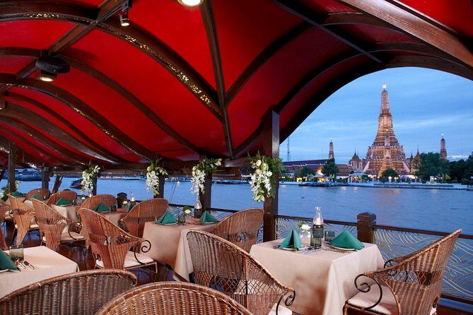 Manohra 5-Star Luxury Dinner Cruise with Pre-Canapés in Bangkok - Four-course Thai dinner: what’s included, and what can vary