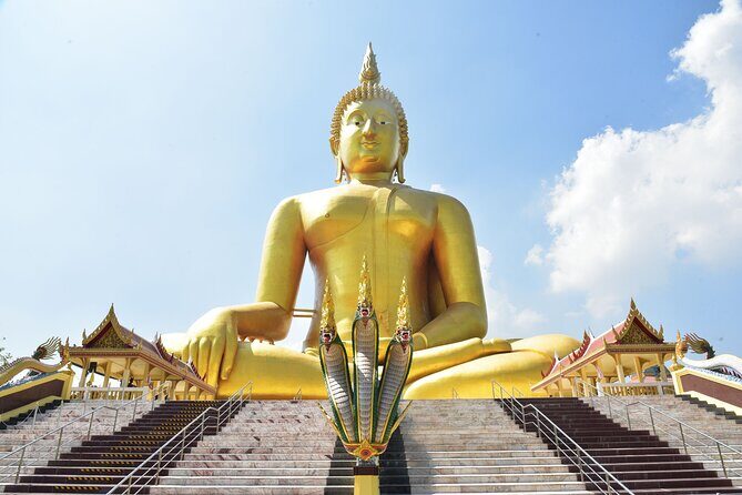 Private Excursion to Ayutthaya, World Heritage site and Ang-Thong Discovery - Wat Mahathat and the tree-root Buddha head: the icon you came for
