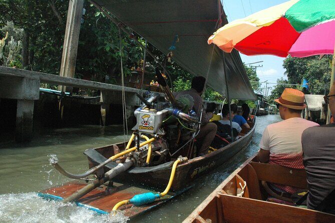 PRIVATE Floating Market + DRAGON Temple + DO like a Local - Wat Sam Phran Dragon Temple: the pink tower wrapped in a giant dragon