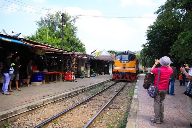 Private Historic River Kwai Death Railway, War Cemetery and Hellfire Pass Tour - Tham Kra Sae Bridge: a cave, a Buddha image, and POW camp history