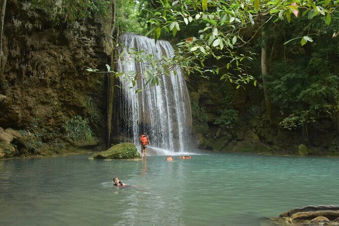 Private Tour : Erawan Waterfall and Bridge over the River Kwai - Stop 3: Erawan Waterfall National Park—walk time and cooling-water options