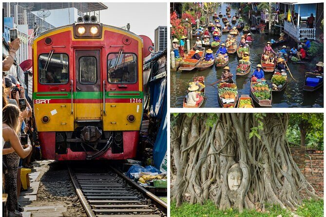 Private Tour to Railway Market Floating Market and Ayutthaya - Damnoen Saduak Floating Market from a private boat ride