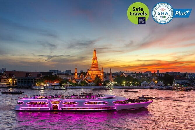 Romantic Sunset The Planet Cruise with Bangkok Night Views - Comfort and crowd reality: seating, open deck, and a max group size