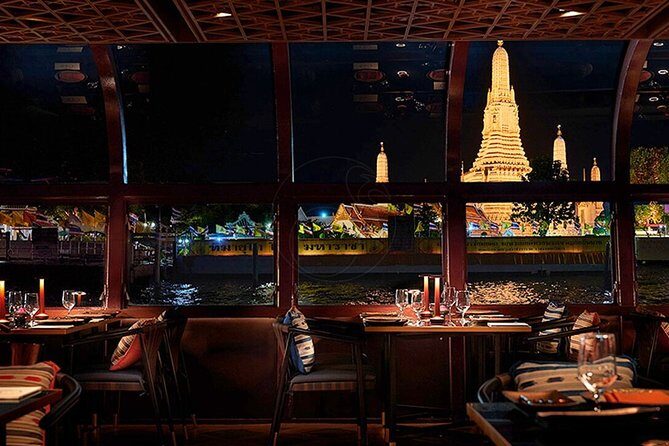 Saffron: A Luxurious Dinner Voyage on the River of Kings - Iconsiam at dusk: modern Bangkok as your prelude