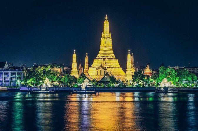 The Opulence Dinner Cruise from Iconsiam Bangkok - Rama VIII Bridge and the shift from temples to modern Bangkok