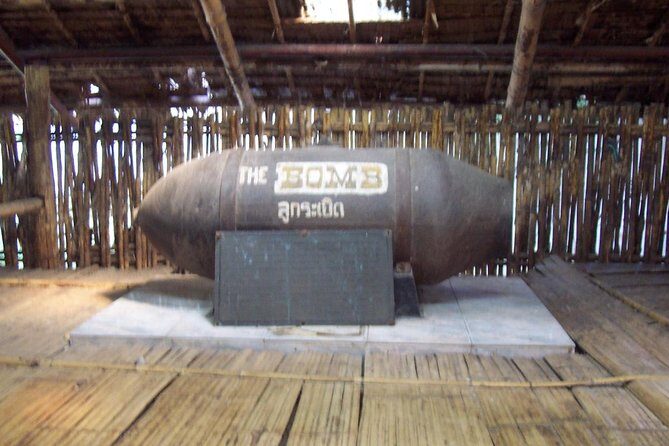 Train trip death railway Bridge on river Kwai from Bangkok to Kanchanaburi trip - JEATH War Museum at 10:00: context before you step onto the bridge