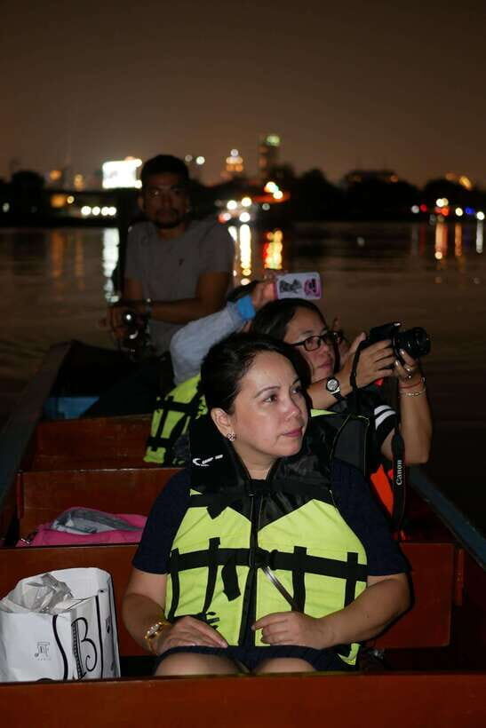 Twilight Firefly Bangkok Bicycle Tour - The ferry to Bang Kachao: one of the easiest parts