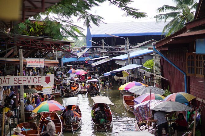 VIP Private Tour Damnoen Saduak+ Amphawa + Mae Klong Railway - Amphawa Floating Market at the end of the day: lights, river glide, and fireflies