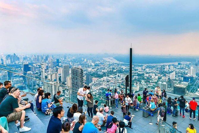 Walk over SKY at Kingpower SkyWalk Admission Ticket - The rooftop flow: observation deck, glass walk, and glass floor